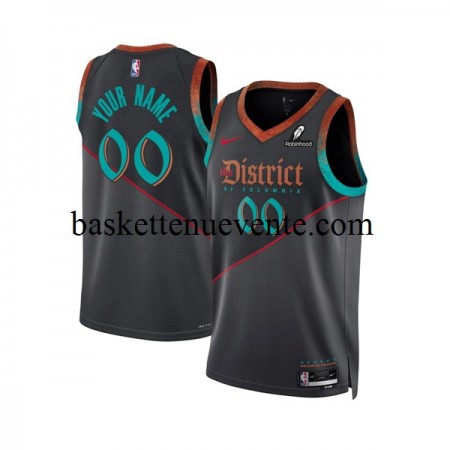 Maillot Basket Washington Wizards Personnalisé Nike 2023-2024 City Edition Noir Swingman - Homme